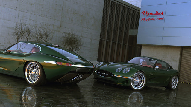 Jaguar E-Type'ın anısı