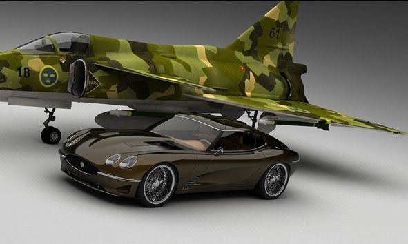 Jaguar E-Type'ın anısı