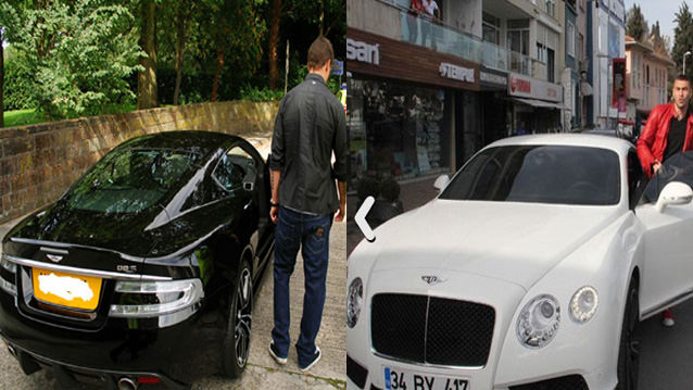 Galatasaray ve Chelsea'nin Yıldızları Otomobilleri İle Kapıştı