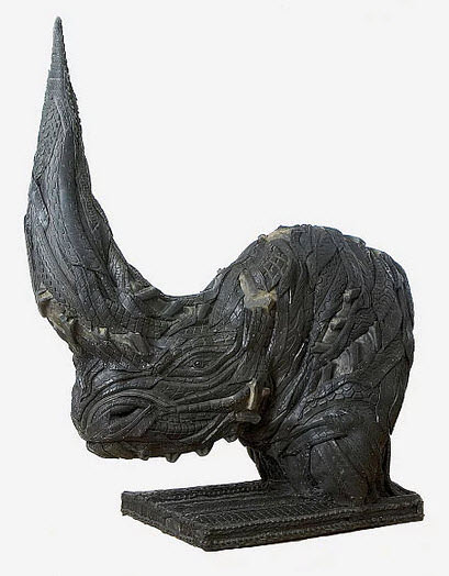 Eski Lastiklerden Heykel Yaptılar