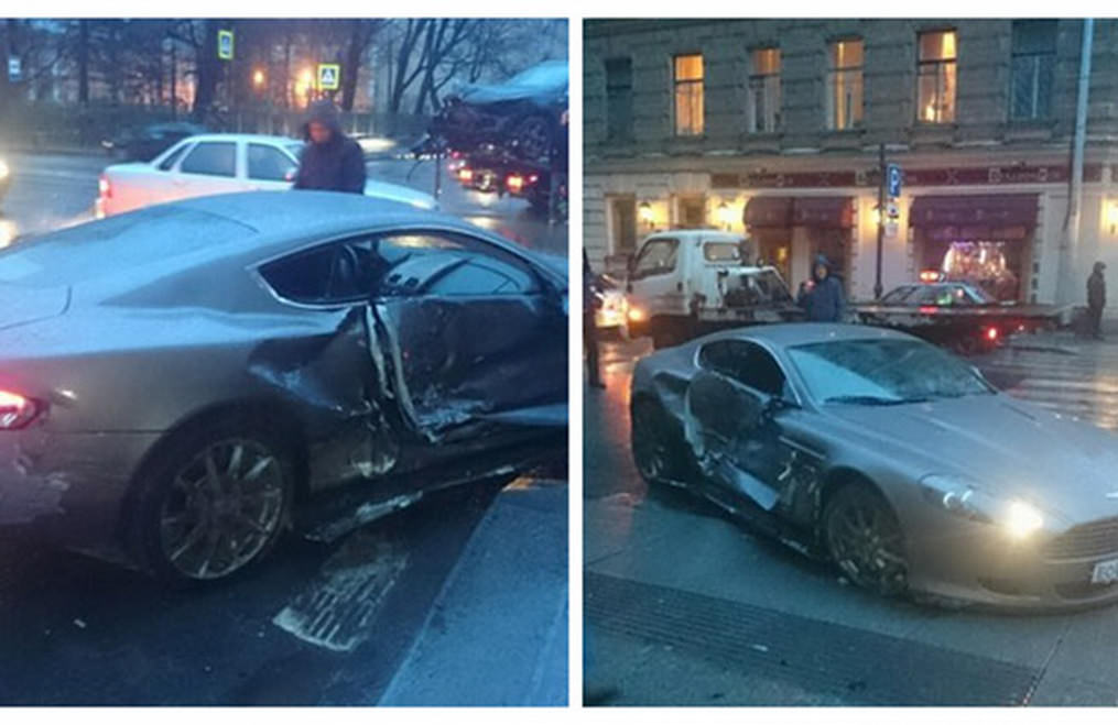 15 Yaşındaki Çocuk Aston Martin’le Kaza Yaptı
