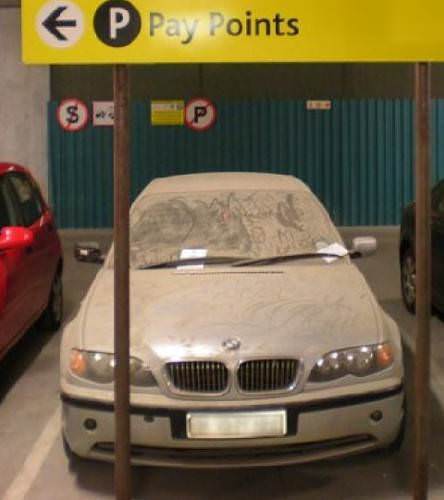 Anahtar üzerinde terk edilmiş lüks otolar