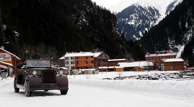 Uzungöl'ün Maskotu Kış Testini Geçti