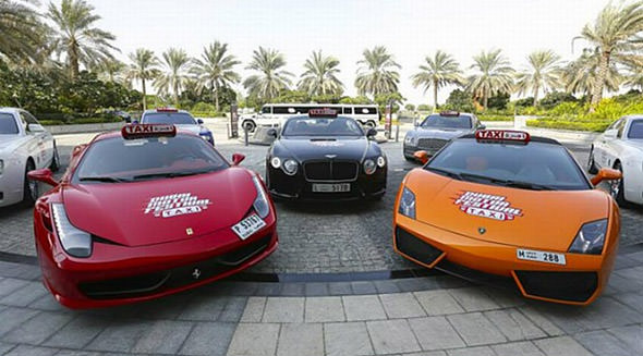 İşte Dubai'nin Süper Lüks Taksileri!
