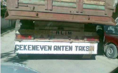 Efsaneleşen Kamyon Arkası Yazıları