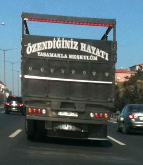 Efsaneleşen Kamyon Arkası Yazıları