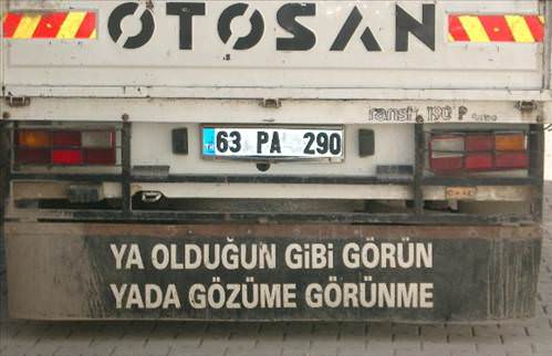 Efsaneleşen Kamyon Arkası Yazıları