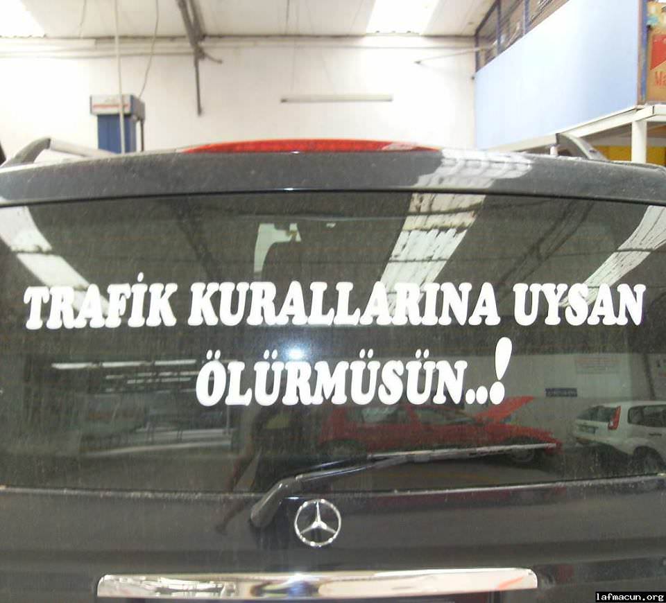 Efsaneleşen Kamyon Arkası Yazıları