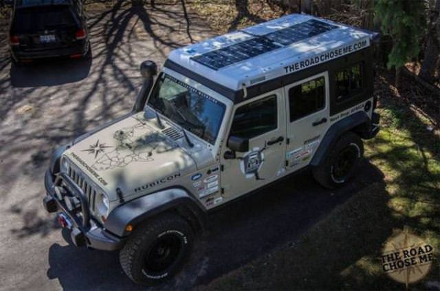 Jeep eve dönüştü