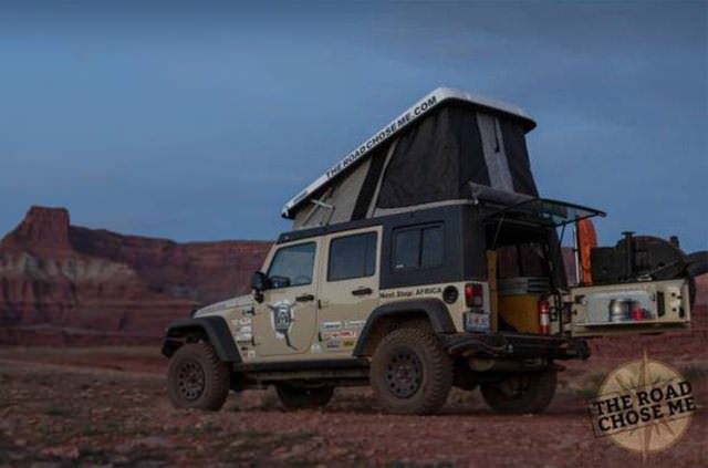 Jeep eve dönüştü