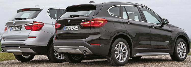 KARŞILAŞTIRMA · BMW X3, X1