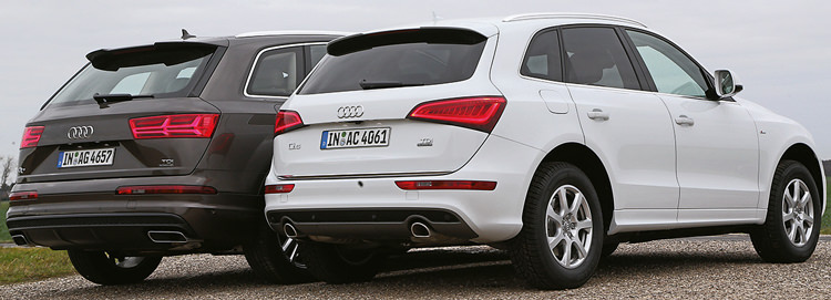 KARŞILAŞTIRMA · Audi Q7, Audi Q5
