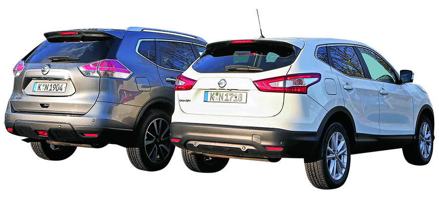 Karşılaştırma · Nissan X-Trail – Qashqai