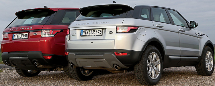 KARŞILAŞTIRMA · Range Rover Sport – Evoque