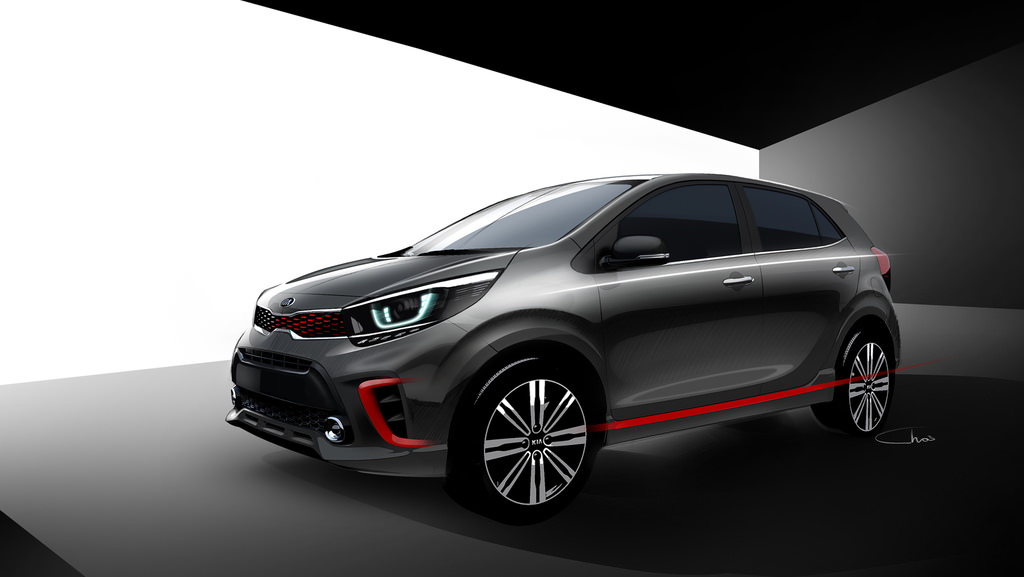 Yeni Kia Picanto'nun son çizimleri ortaya çıktı