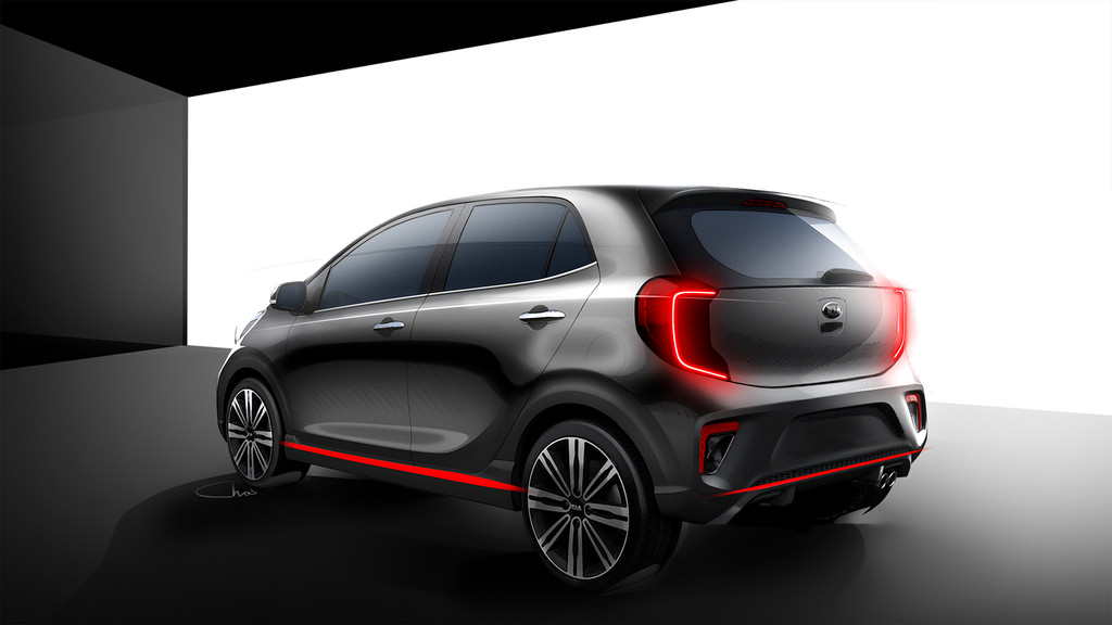 Yeni Kia Picanto'nun son çizimleri ortaya çıktı