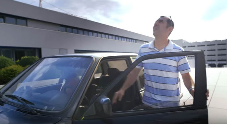 1986 model BMW’sini doğduğu yere götürdü