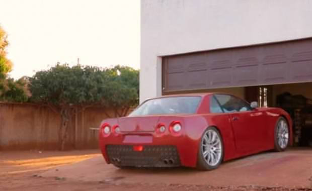 Afrikalı mühendis hayalindeki otomobili evinin garajında yaptı