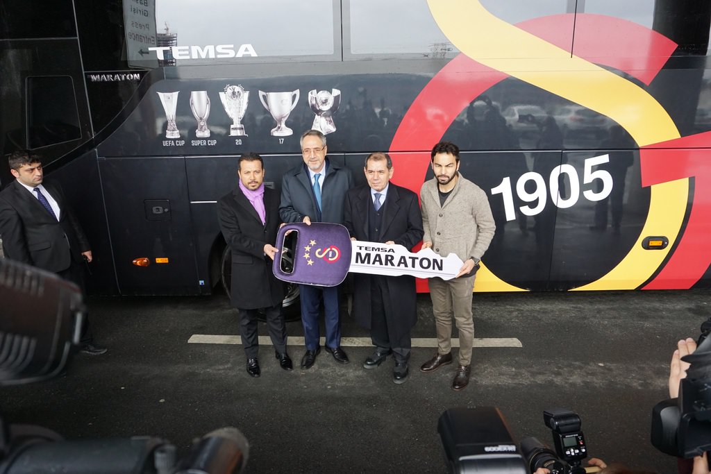 Galatasaray’ın takım otobüsü TEMSA Maraton oldu