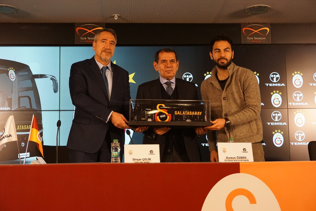 Galatasaray’ın takım otobüsü TEMSA Maraton oldu