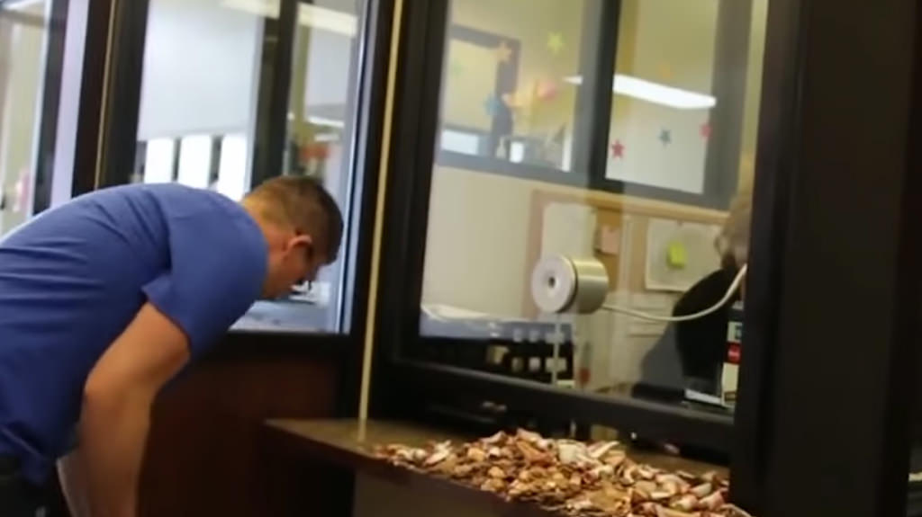 ABD'li sürücü trafik cezasını iki kova bozuk parayla ödedi