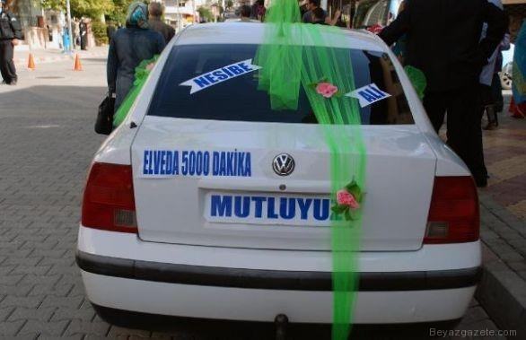  Görebileceğiniz en ilginç düğün aracı yazıları