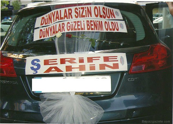  Görebileceğiniz en ilginç düğün aracı yazıları