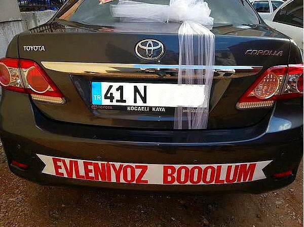  Görebileceğiniz en ilginç düğün aracı yazıları