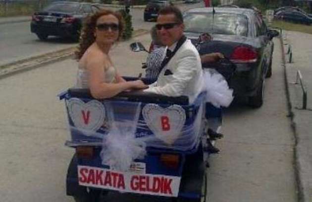  Görebileceğiniz en ilginç düğün aracı yazıları