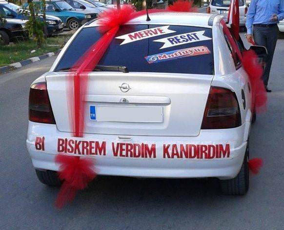  Görebileceğiniz en ilginç düğün aracı yazıları