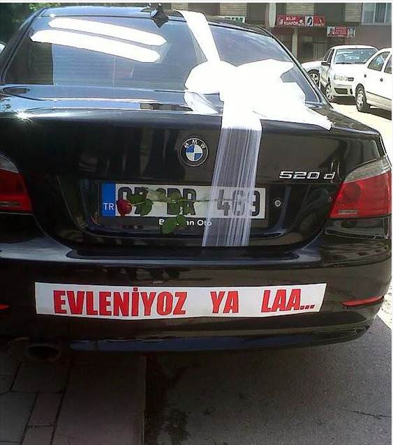  Görebileceğiniz en ilginç düğün aracı yazıları