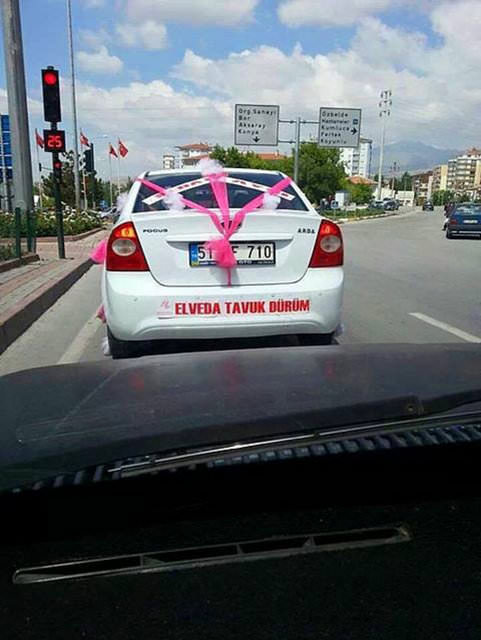  Görebileceğiniz en ilginç düğün aracı yazıları