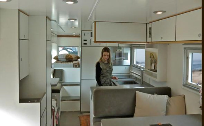 Dışı zırhlı kamyon içi rezidans 