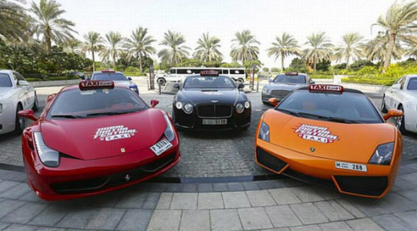İşte Dubai'nin Süper Lüks Taksileri !