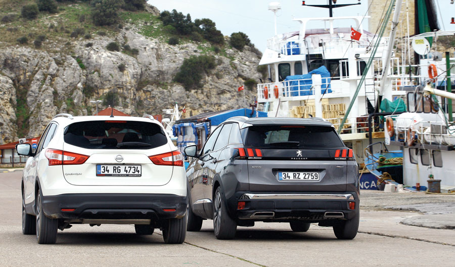TEST · Nissan Qashqai 1.6 dCi, Peugeot 3008 1.6 BlueHDi