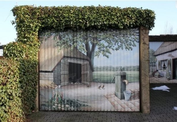 Garaj kapısı olduğuna inanamayacaksınız