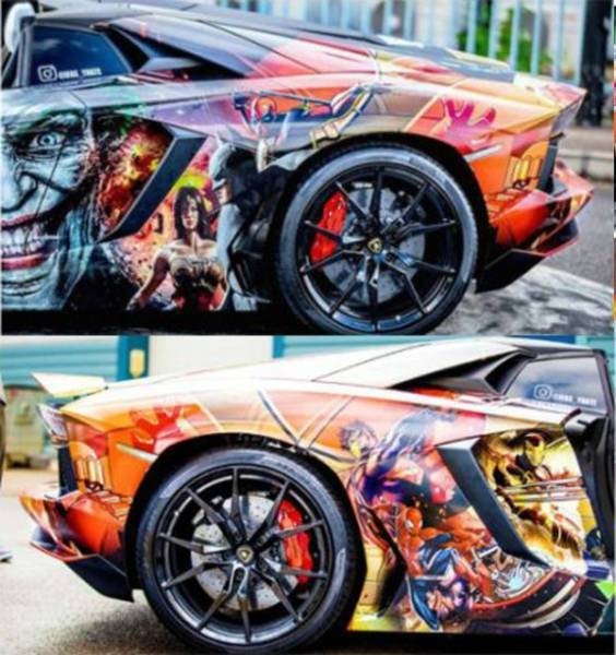 Sıra dışı boyalarıyla dikkat çeken lüks ve spor otomobiller