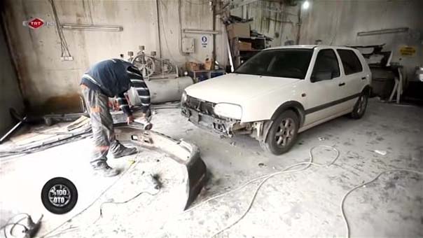 1998 model Volkswagen Golf'ün son hali şaşırttı