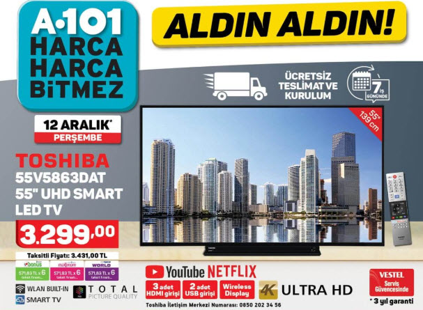 A101 aktüel ürünler 12 Aralık kataloğu!