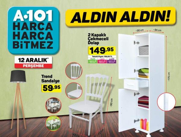 A101 aktüel ürünler 12 Aralık kataloğu!