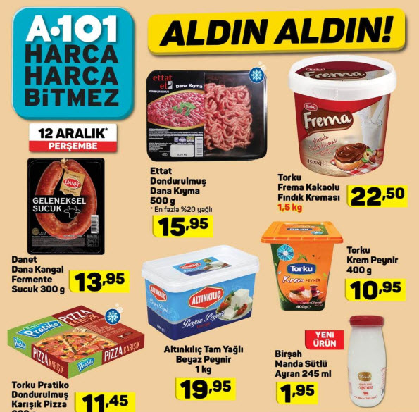 A101 aktüel ürünler 12 Aralık kataloğu!
