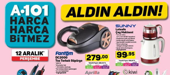 A101 aktüel ürünler 12 Aralık kataloğu!