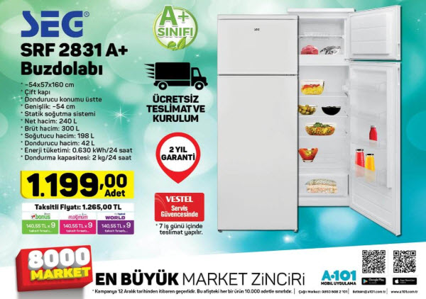 A101 aktüel ürünler 12 Aralık kataloğu!