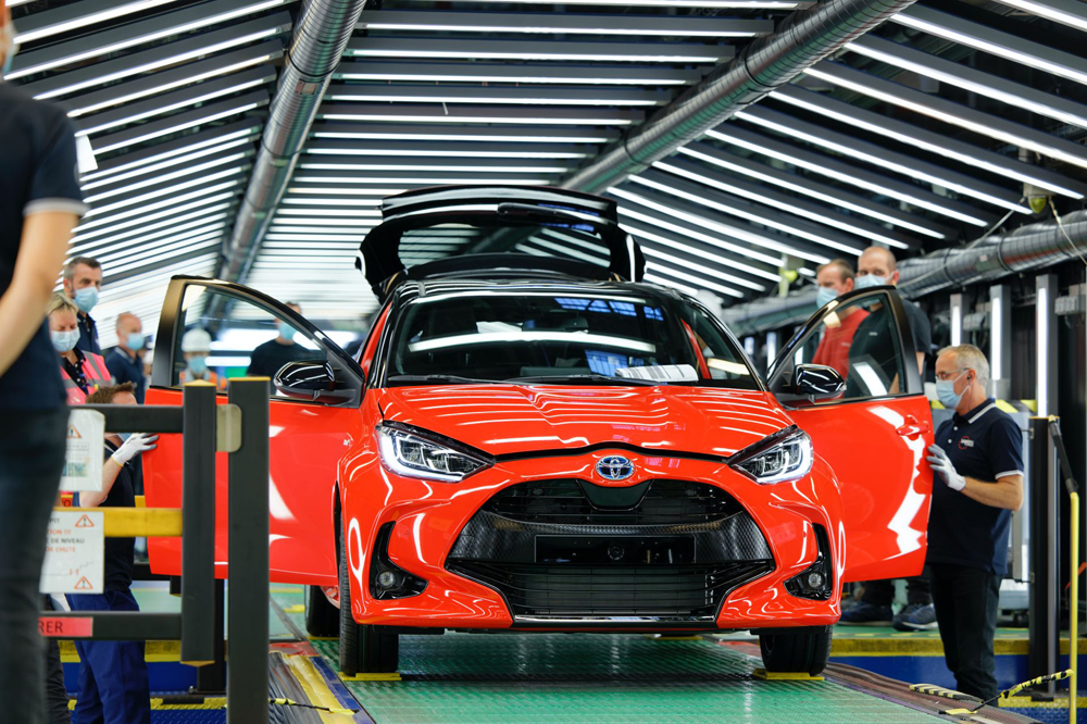 Toyota Yaris 10 ülkede üretiliyor.