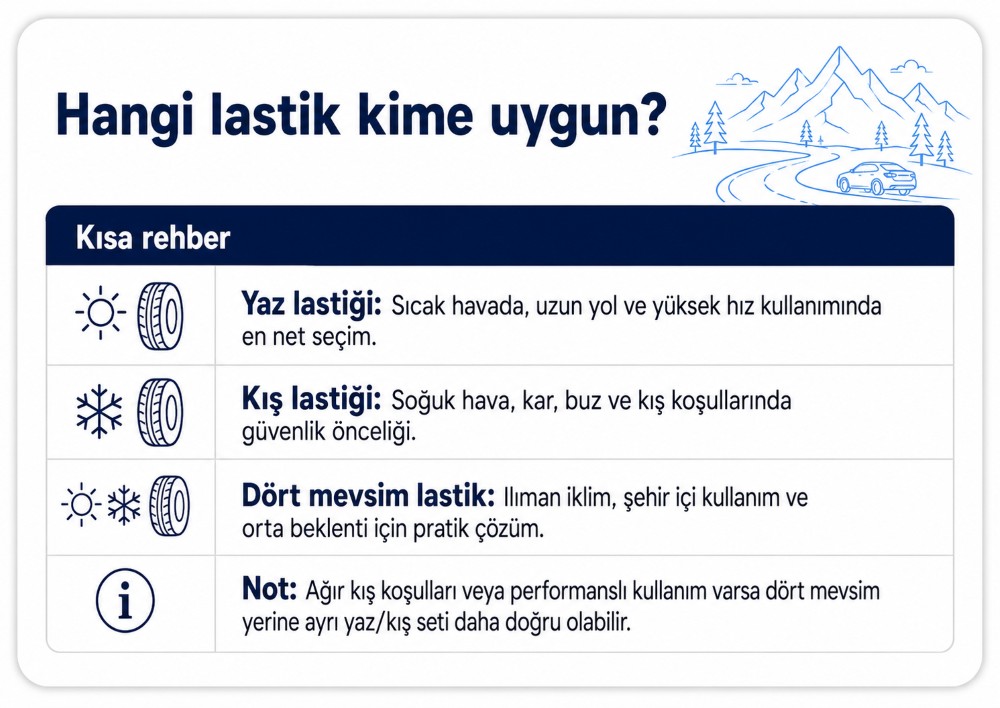 Hangi tip lastik seçilmeli?