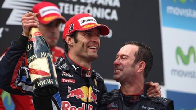 Barcelona'da Webber kazandı