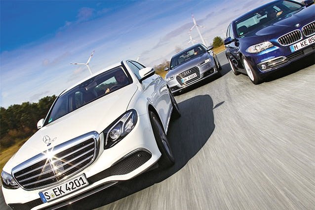 Karşılaştırma: Audi A6 2.0 TDI ultra, BMW 520d, Mercedes-Benz E 220 d