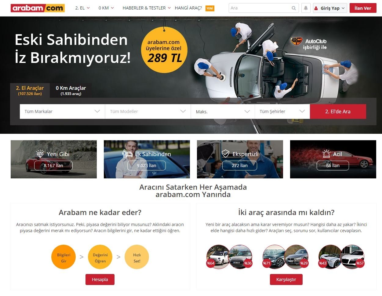 İkinci elde iz bırakmayan kampanya