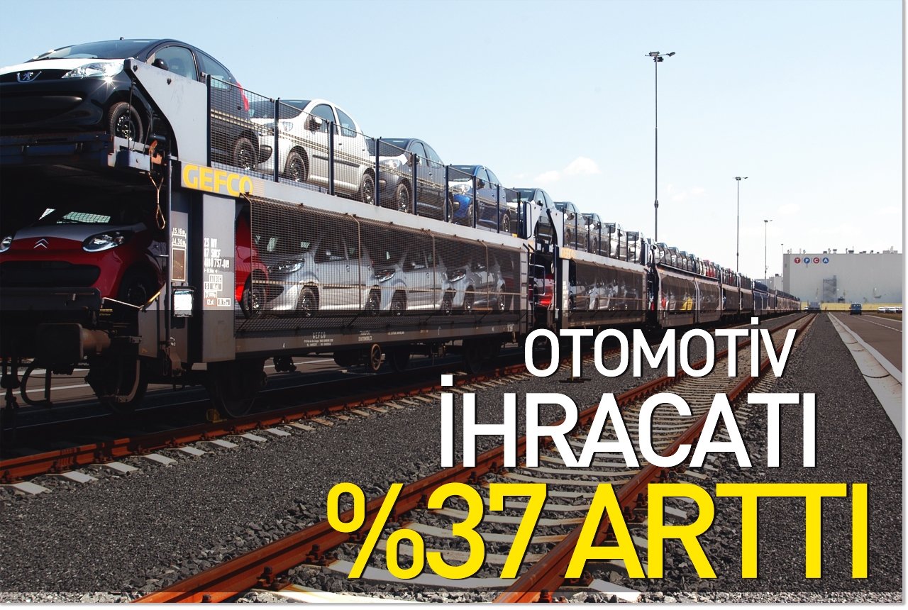 Otomotiv ihracatı yüzde 37 arttı