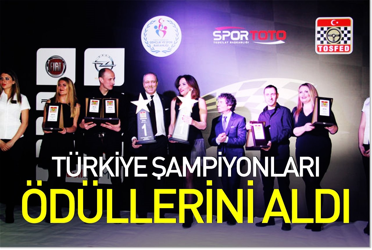 Türkiye şampiyonları ödüllerini aldı